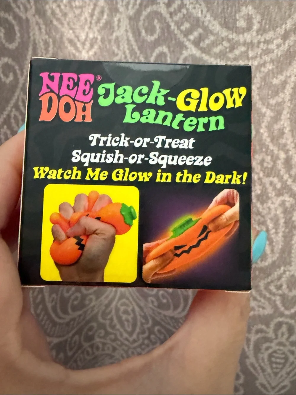 Nee Doh Jack-Glow Lantern - Red Glow Kids Toy